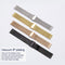 16mm 304 Stainless Steel Single Buckle Watch Band(Black)