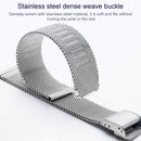 16mm 304 Stainless Steel Single Buckle Watch Band(Black)