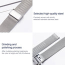 16mm 304 Stainless Steel Single Buckle Watch Band(Black)