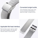 16mm 304 Stainless Steel Single Buckle Watch Band(Black)