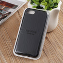 Herringbone Texture Silicone Protective Case For iPhone SE 2022 / SE 2020 / 8 / 7(Black)