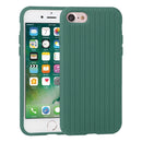 Herringbone Texture Silicone Protective Case For iPhone SE 2022 / SE 2020 / 8 / 7(Pine Green)