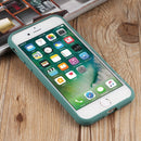 Herringbone Texture Silicone Protective Case For iPhone SE 2022 / SE 2020 / 8 / 7(Pine Green)