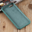 Herringbone Texture Silicone Protective Case For iPhone SE 2022 / SE 2020 / 8 / 7(Pine Green)