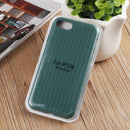 Herringbone Texture Silicone Protective Case For iPhone SE 2022 / SE 2020 / 8 / 7(Pine Green)