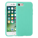 Herringbone Texture Silicone Protective Case For iPhone SE 2022 / SE 2020 / 8 / 7(Light Green)