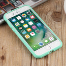 Herringbone Texture Silicone Protective Case For iPhone SE 2022 / SE 2020 / 8 / 7(Light Green)
