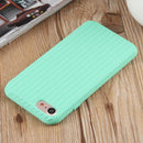 Herringbone Texture Silicone Protective Case For iPhone SE 2022 / SE 2020 / 8 / 7(Light Green)