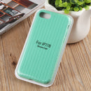 Herringbone Texture Silicone Protective Case For iPhone SE 2022 / SE 2020 / 8 / 7(Light Green)