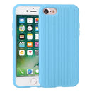 Herringbone Texture Silicone Protective Case For iPhone SE 2022 / SE 2020 / 8 / 7(Cornflowerblue)