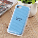 Herringbone Texture Silicone Protective Case For iPhone SE 2022 / SE 2020 / 8 / 7(Cornflowerblue)