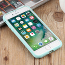 Herringbone Texture Silicone Protective Case For iPhone SE 2022 / SE 2020 / 8 / 7(Green Jade)