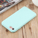 Herringbone Texture Silicone Protective Case For iPhone SE 2022 / SE 2020 / 8 / 7(Green Jade)