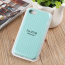 Herringbone Texture Silicone Protective Case For iPhone SE 2022 / SE 2020 / 8 / 7(Green Jade)