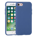 Herringbone Texture Silicone Protective Case For iPhone SE 2022 / SE 2020 / 8 / 7(Sea Blue)