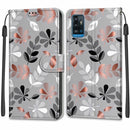 Voltage Coloured Drawing Magnetic Clasp Horizontal Flip PU Leather Case with Holder & Card Slots For ZTE Blade A71(C19 Material Flower)