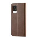 LC.IMEEKE Calf Texture Horizontal Flip Leather Case with Holder & Card Slots & Wallet For vivo V21(Brown)