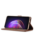 LC.IMEEKE Calf Texture Horizontal Flip Leather Case with Holder & Card Slots & Wallet For vivo V21(Brown)