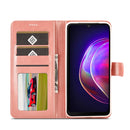 LC.IMEEKE Calf Texture Horizontal Flip Leather Case with Holder & Card Slots & Wallet For vivo V21(Pink)