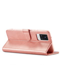 LC.IMEEKE Calf Texture Horizontal Flip Leather Case with Holder & Card Slots & Wallet For vivo V21(Pink)