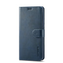 LC.IMEEKE Calf Texture Horizontal Flip Leather Case with Holder & Card Slots & Wallet For vivo V21(Blue)