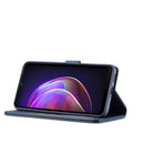 LC.IMEEKE Calf Texture Horizontal Flip Leather Case with Holder & Card Slots & Wallet For vivo V21(Blue)