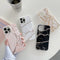 Gilding Marble Pattern Soft TPU Protective Case For iPhone 13(Black)