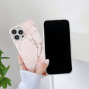 Gilding Marble Pattern Soft TPU Protective Case For iPhone 13 Pro Max(White)