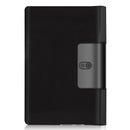 For Lenovo Yoga Smart Tab Custer Texture Horizontal Flip Leather Case with Two-folding Holder(Black)