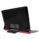 For Lenovo Yoga Smart Tab Custer Texture Horizontal Flip Leather Case with Two-folding Holder(Red)