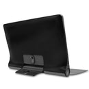 For Lenovo Yoga Smart Tab Custer Texture Horizontal Flip Leather Case with Two-folding Holder(Grey)
