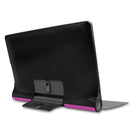 For Lenovo Yoga Smart Tab Custer Texture Horizontal Flip Leather Case with Two-folding Holder(Purple)