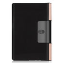 For Lenovo Yoga Smart Tab Custer Texture Horizontal Flip Leather Case with Two-folding Holder(Rose Gold)
