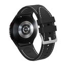 For Samsung Galaxy Watch4 / Watch4 Classic Silicone Stitching Watch Band(Black White)