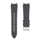 For Samsung Galaxy Watch4 / Watch4 Classic Silicone Stitching Watch Band(Black Blue)