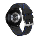 For Samsung Galaxy Watch4 / Watch4 Classic Silicone Stitching Watch Band(Black Blue)