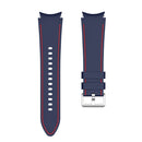 For Samsung Galaxy Watch4 / Watch4 Classic Silicone Stitching Watch Band(Blue Red)