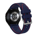 For Samsung Galaxy Watch4 / Watch4 Classic Silicone Stitching Watch Band(Blue Red)