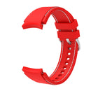 For Samsung Galaxy Watch4 / Watch4 Classic Silicone Stitching Watch Band(Red White)