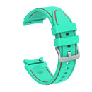 For Samsung Galaxy Watch4 / Watch4 Classic Silicone Stitching Watch Band(Green Red)