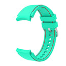 For Samsung Galaxy Watch4 / Watch4 Classic Silicone Stitching Watch Band(Green Red)