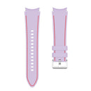 For Samsung Galaxy Watch4 / Watch4 Classic Silicone Stitching Watch Band(Purple Red)