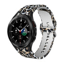 For Samsung Galaxy Watch4 / Watch4 Classic Silicone Printing Watch Band(Leopard Print)