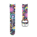 For Samsung Galaxy Watch4 / Watch4 Classic Silicone Printing Watch Band(Jellyfish Flower)