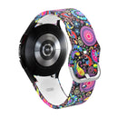 For Samsung Galaxy Watch4 / Watch4 Classic Silicone Printing Watch Band(Jellyfish Flower)