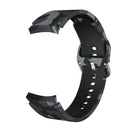 For Samsung Galaxy Watch4 / Watch4 Classic Silicone Printing Watch Band(Camouflage Grey)