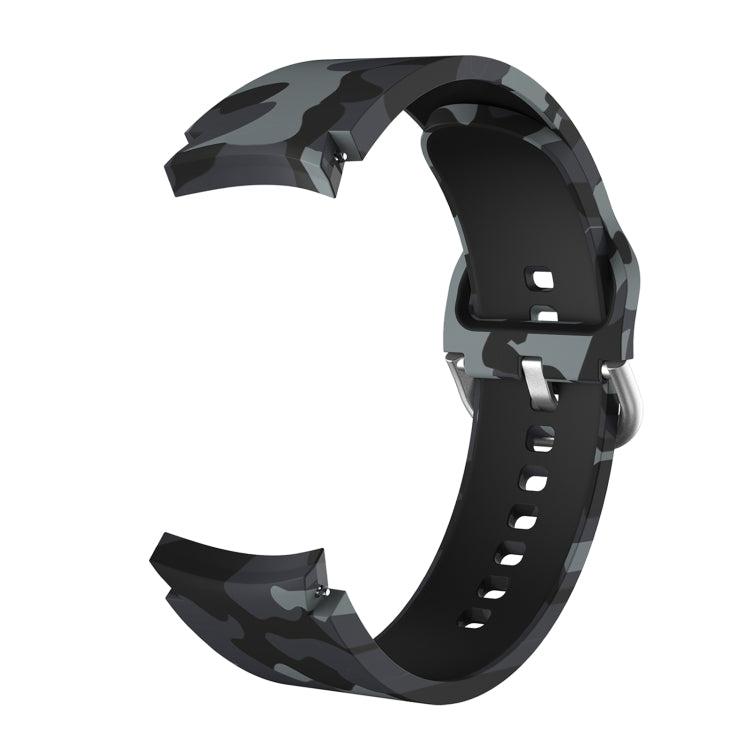 For Samsung Galaxy Watch4 / Watch4 Classic Silicone Printing Watch Band(Camouflage Grey)