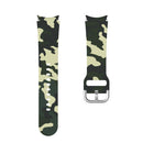 For Samsung Galaxy Watch4 / Watch4 Classic Silicone Printing Watch Band(Camouflage Green)