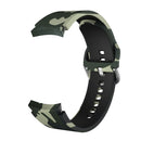 For Samsung Galaxy Watch4 / Watch4 Classic Silicone Printing Watch Band(Camouflage Green)