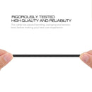 5 PCS USB to USB-C / Type-C Nylon Braided Charging Data Transmission Cable, Cable Length:2m(Black)